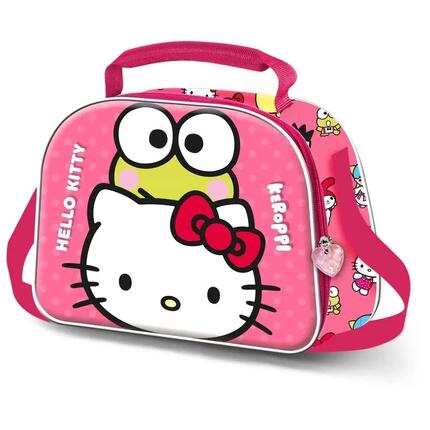 Sac de sport Hello Kitty pour enfants, rose, avec bandoulière et poche avant