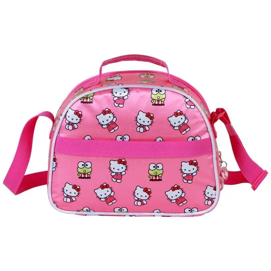 Isothermische kinderlunchtas 3D Hello Kitty met rits roze 3/3