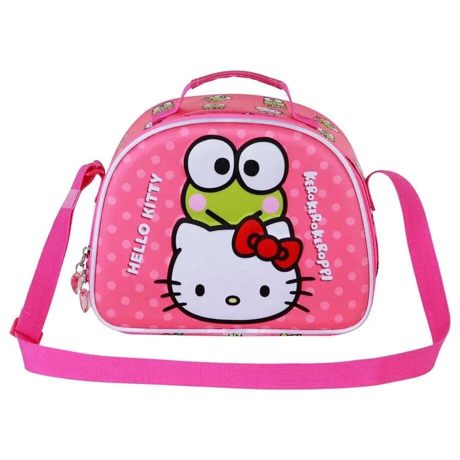 Isothermische kinderlunchtas 3D Hello Kitty met rits roze 2/3