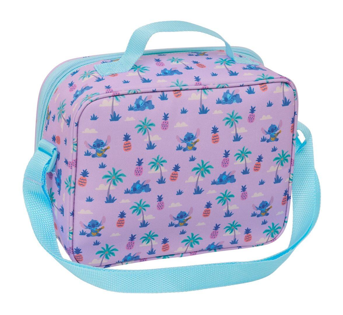 Bolsa Nevera Infantil Stitch 3D con Forro de Aluminio Azul y Rosa 2/4