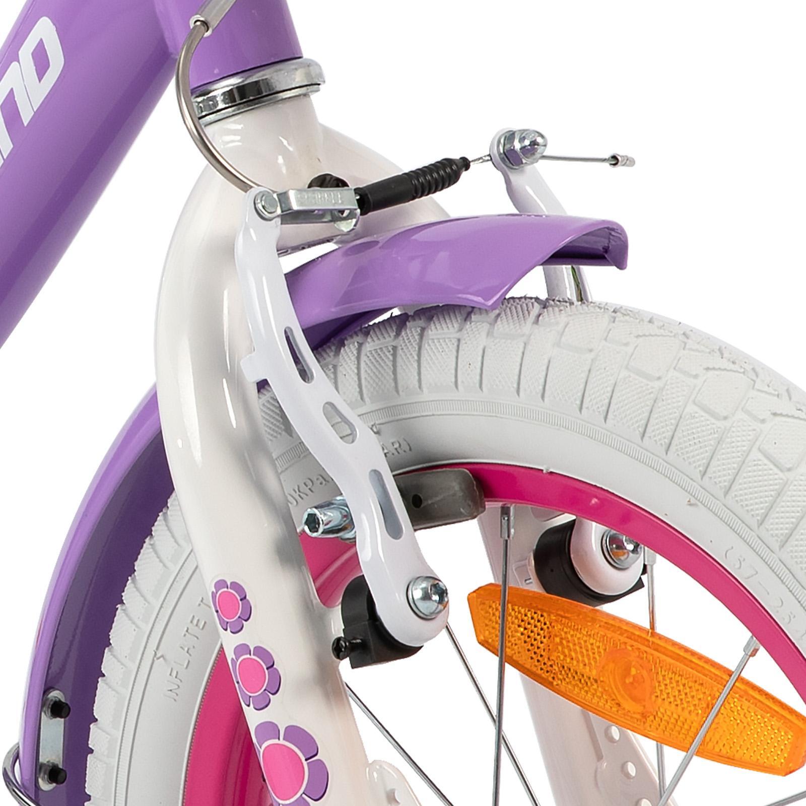 Fille vélo vélo enfant 12/14/16", roulettes, double frein, panier avant 4/6