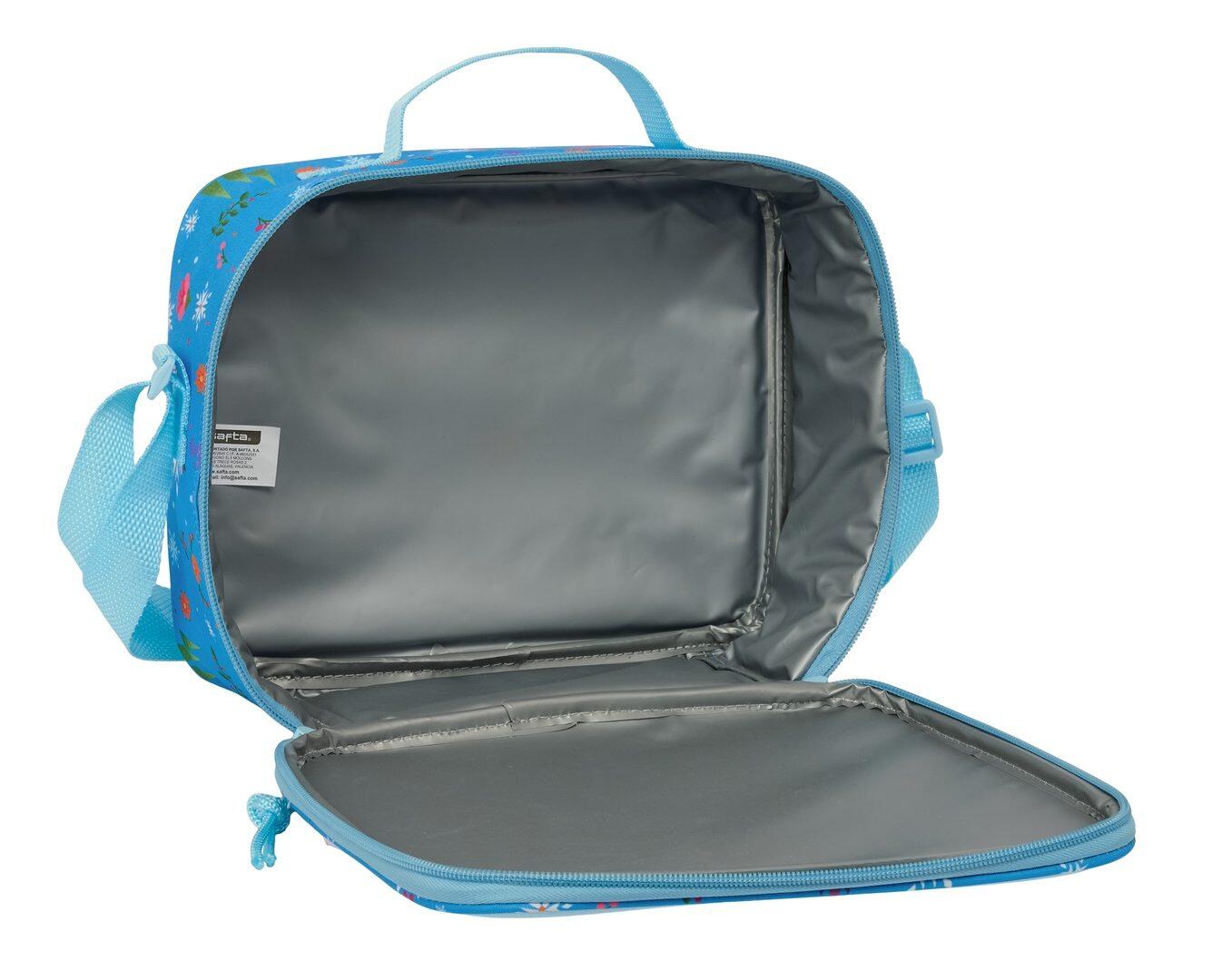 Bolsa Nevera Infantil Frozen con Frontal 3D y Interior de Aluminio Azul 4/4