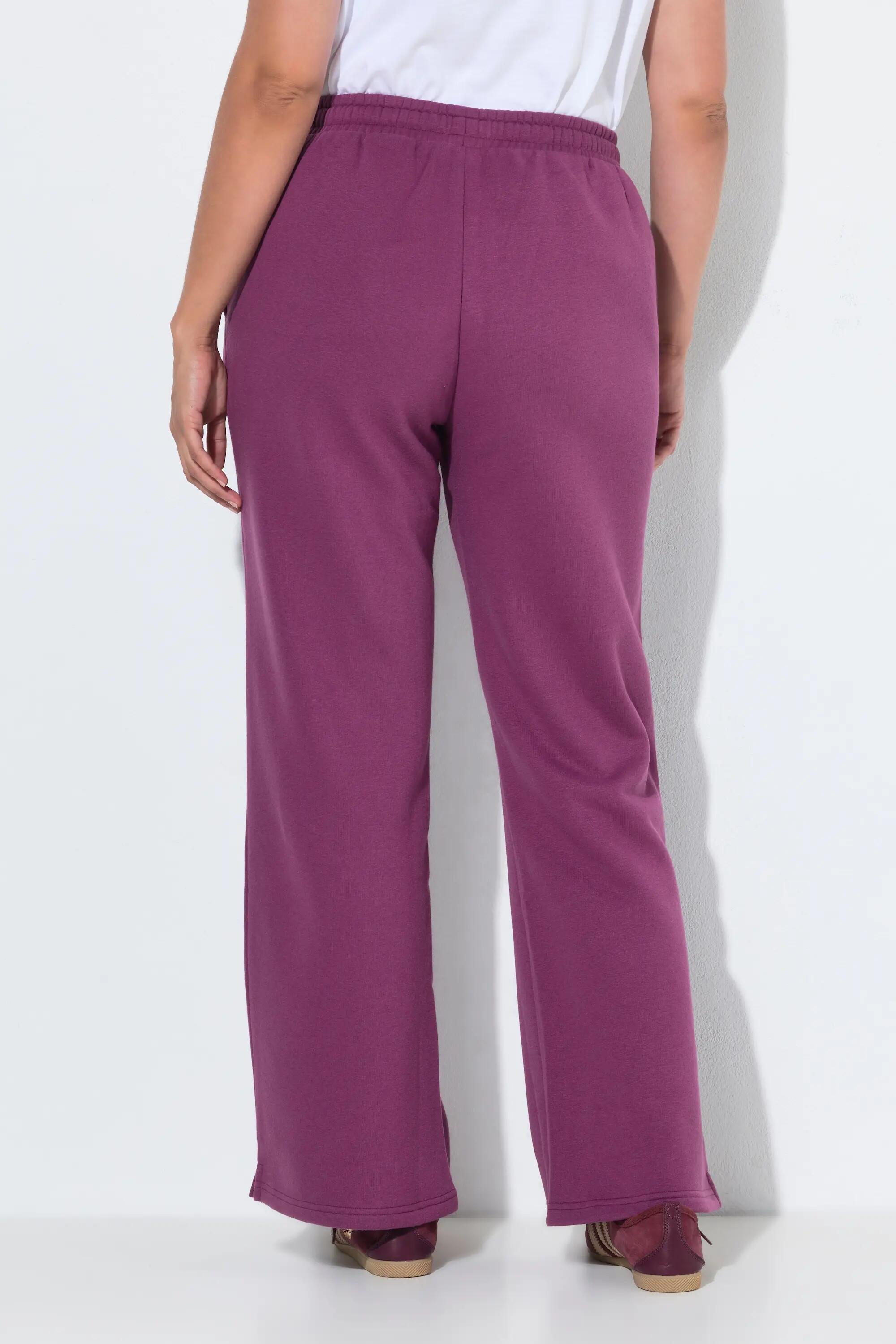 Femme Pantalon de jogging large à taille élastique et passepoil 2/11