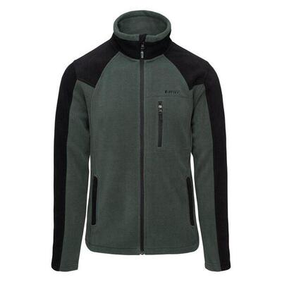 Heren monar polar fleece jas (groen, zwart)