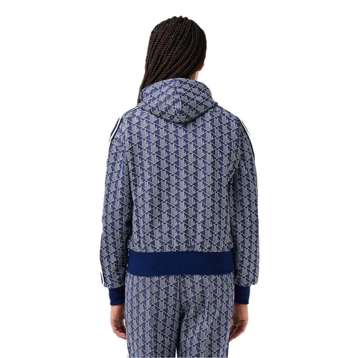 Hoodie mit durchgehendem Reißverschluss für , gerippt, Regulär Damen Methyl-Blau 2/3