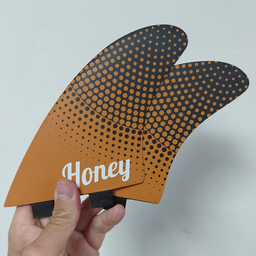 Honey Twin Fin Pivot HC Orange Dual Tab 3/3