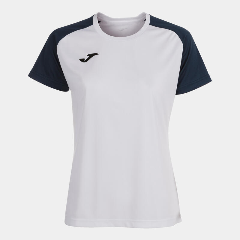 Maillot manches courtes Femme Joma Academy iv blanc bleu marine