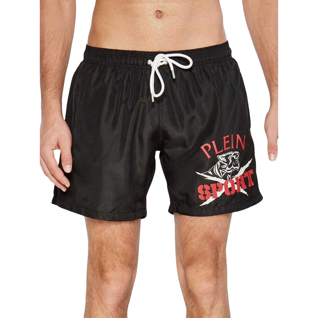 Mens Tiger Swim Shorts (Black)