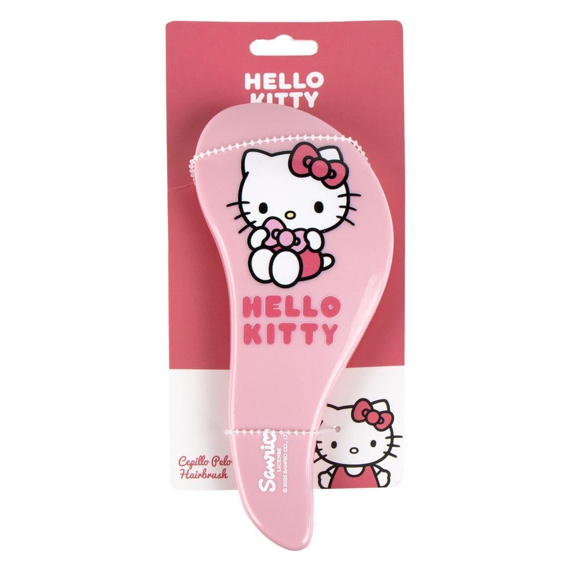 Brosse démêlante Hello Kitty pour enfants, rose, en plastique ABS. 2/2