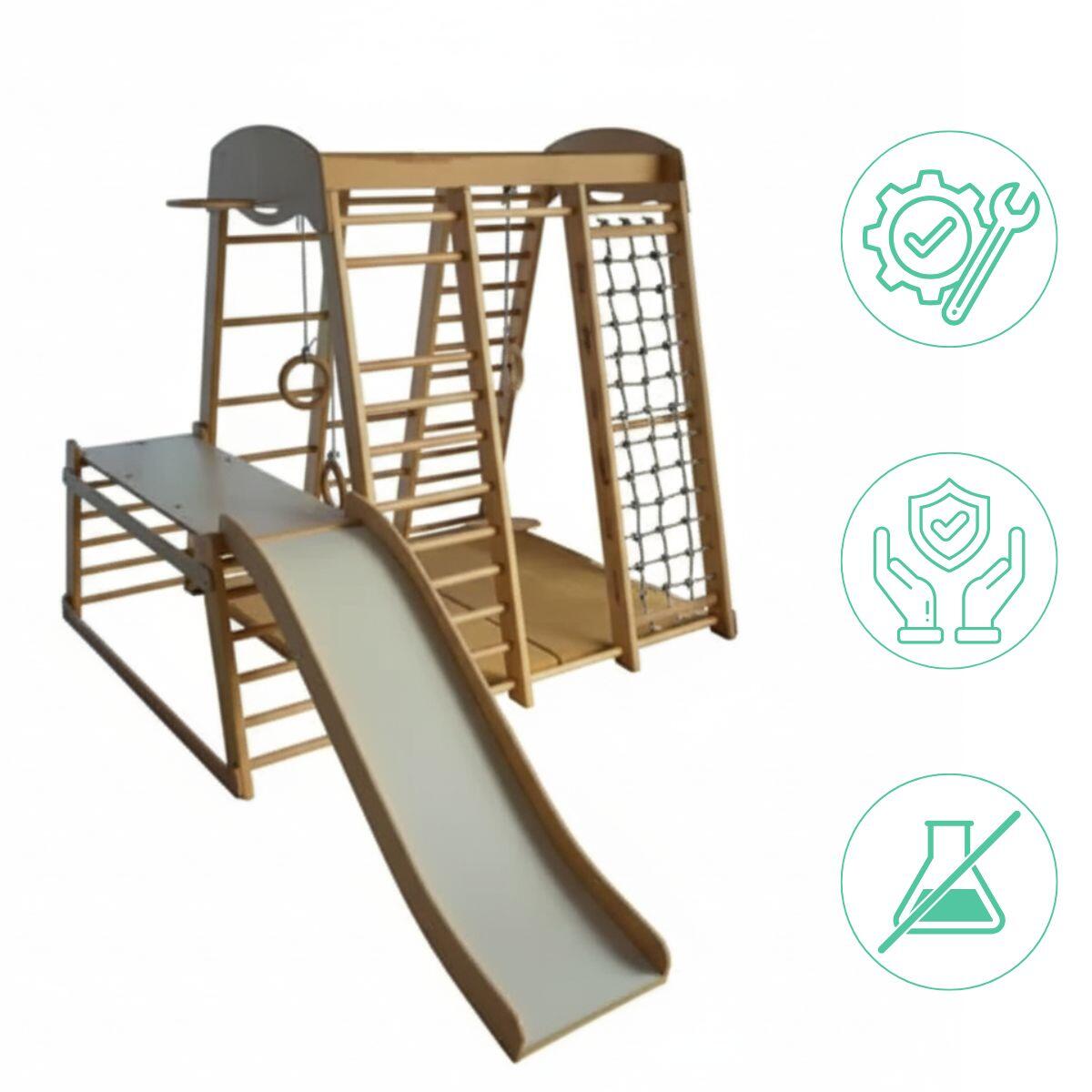Domowy Plac Zabaw Mamut Stand - Drewno 3/7