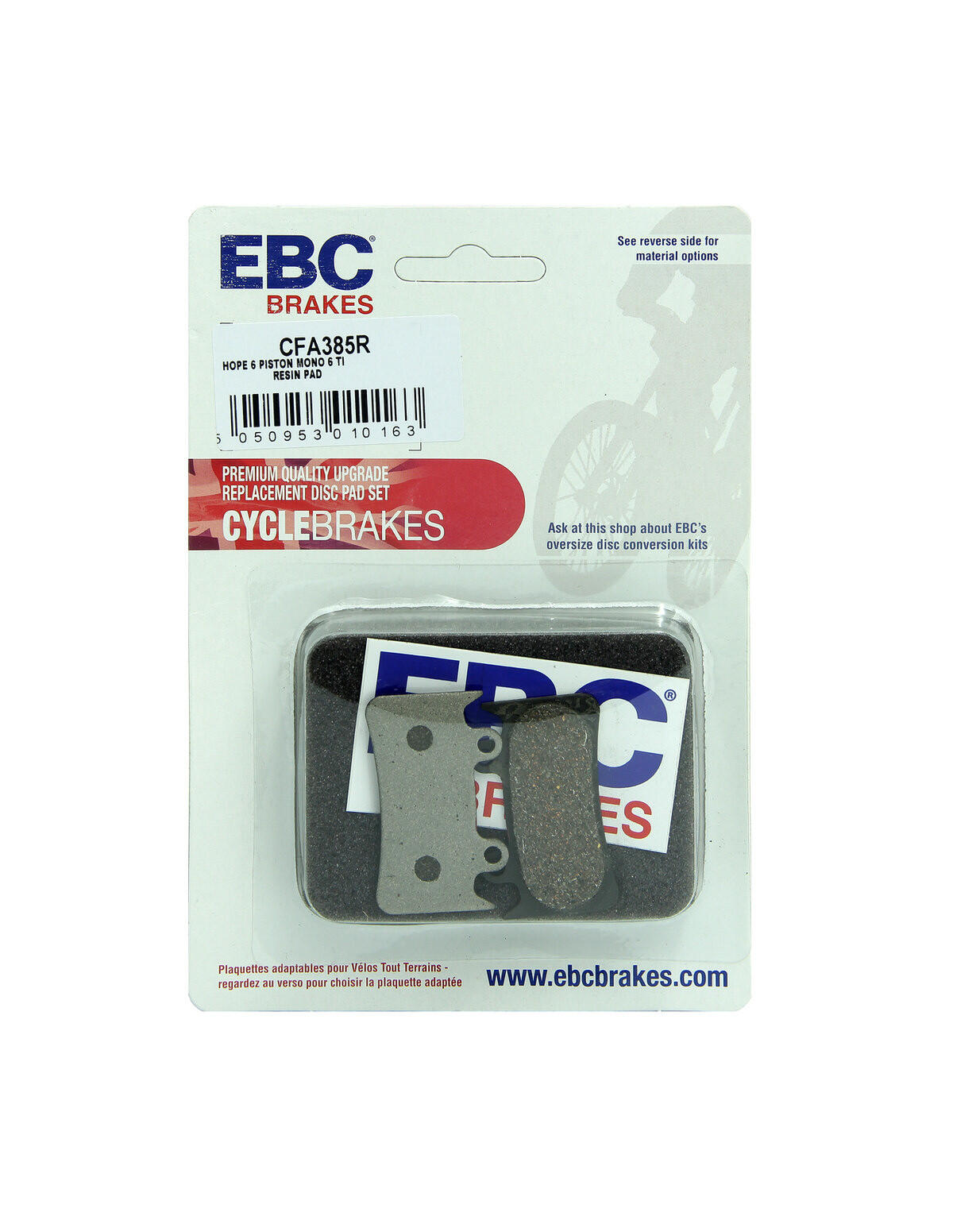 CFA385R - Klocki hamulcowe rowerowe (organiczne wyczynowe) EBC Brakes 2/2