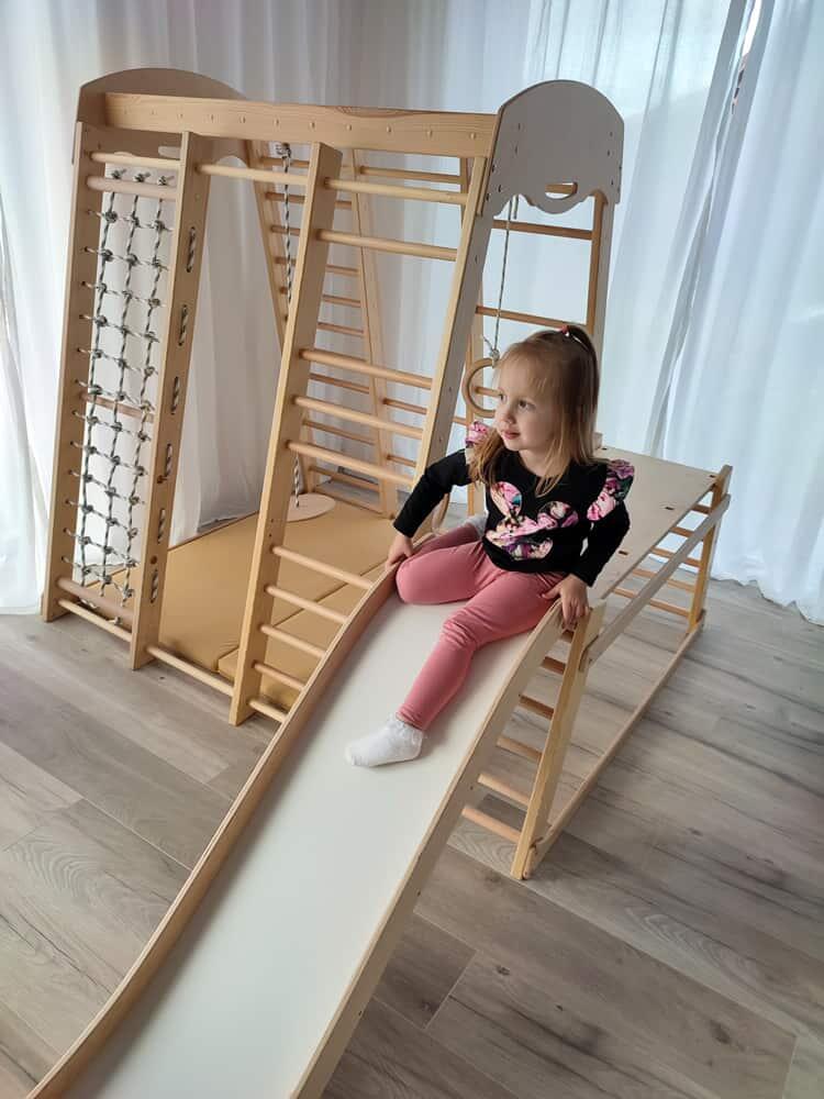 Domowy Plac Zabaw Mamut Stand - Drewno 2/7