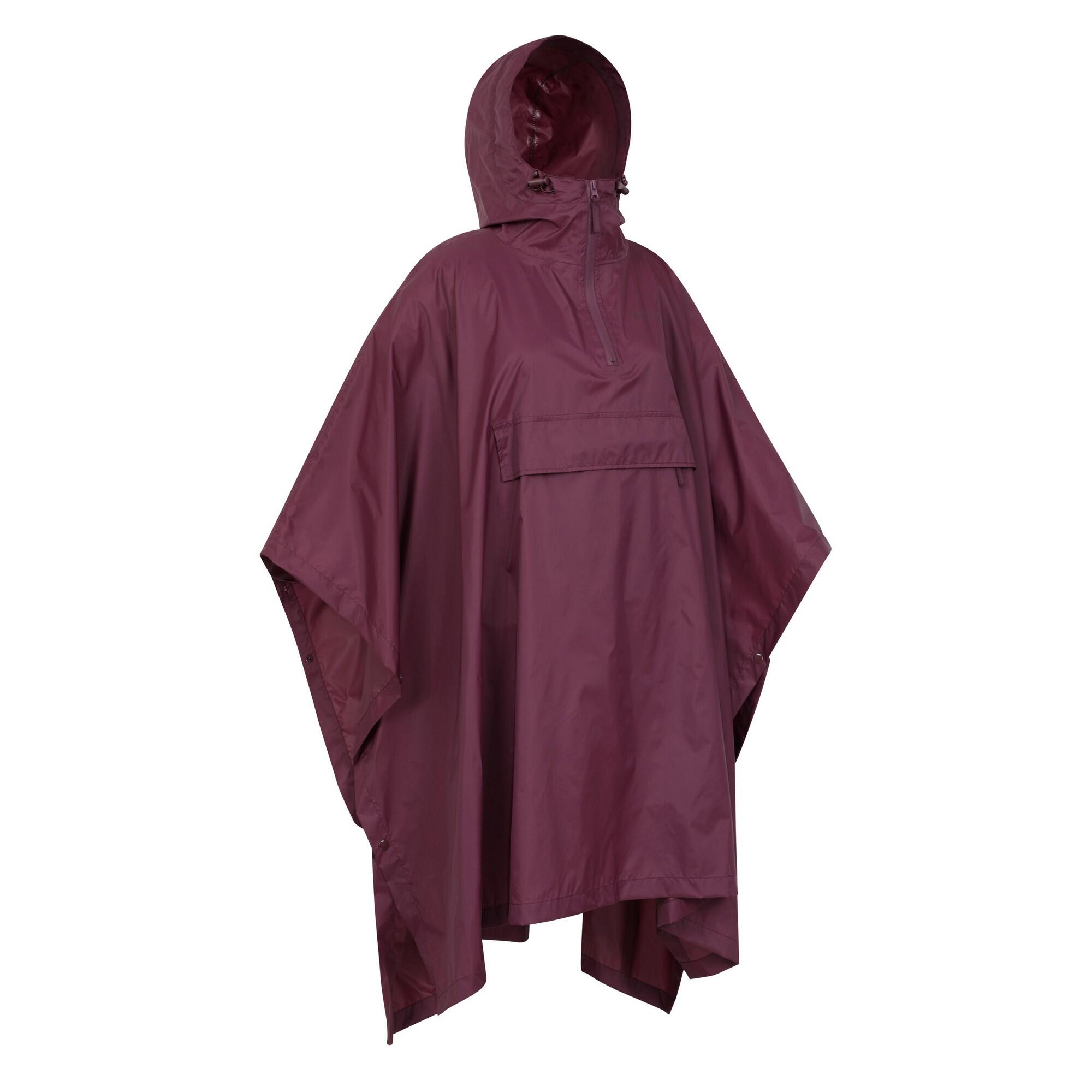 Poncho PAKKA Femme (Violet Foncé) 3/4