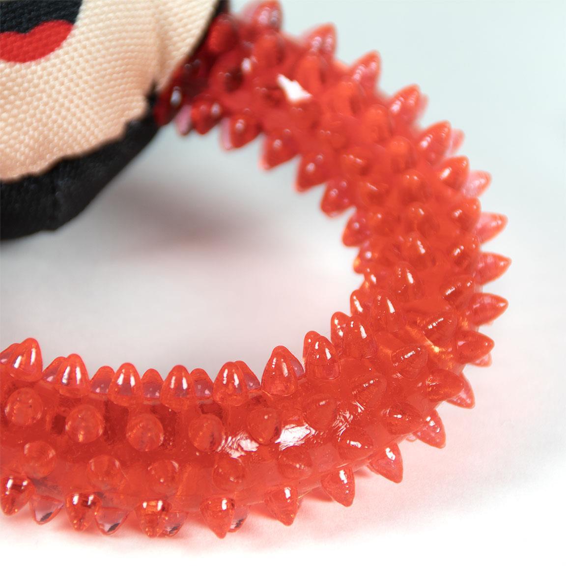 Jouet à mâcher pour chien Minnie Mouse, anneau en caoutchouc à picots et 5/7