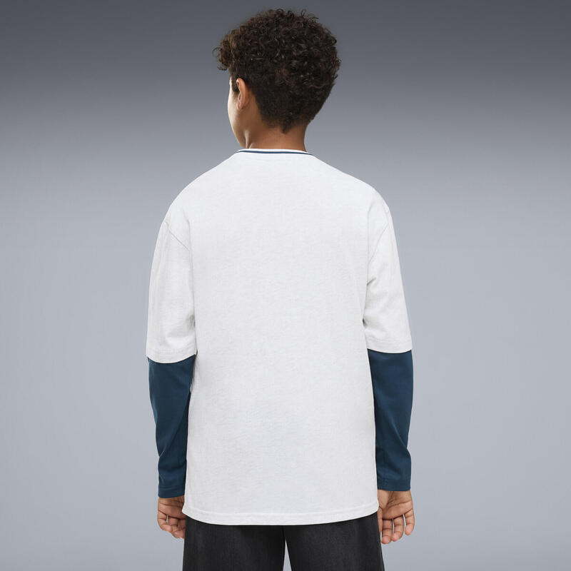 Bluză cu mânecă lungă MID 90s Relaxed Layered pentru băieți PUMA