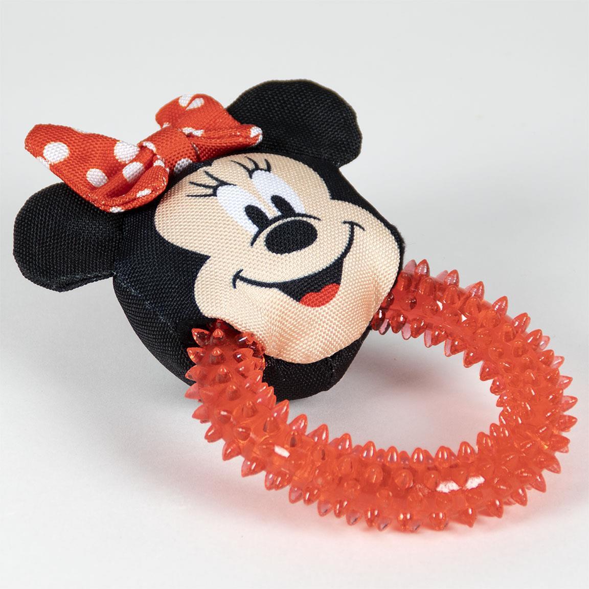 Jouet à mâcher pour chien Minnie Mouse, anneau en caoutchouc à picots et 4/7