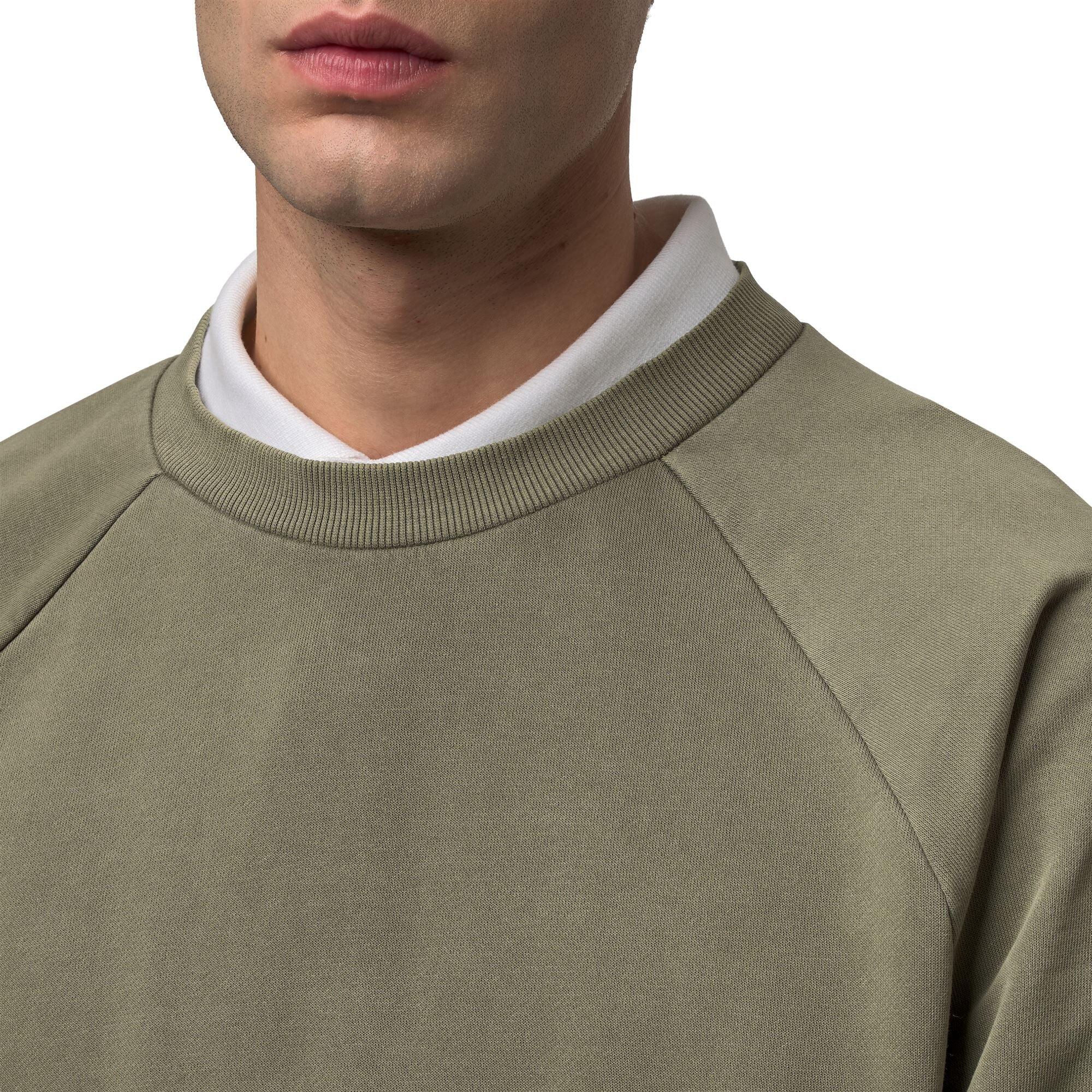 Felpa da uomo in cotone verde da casual 6/6