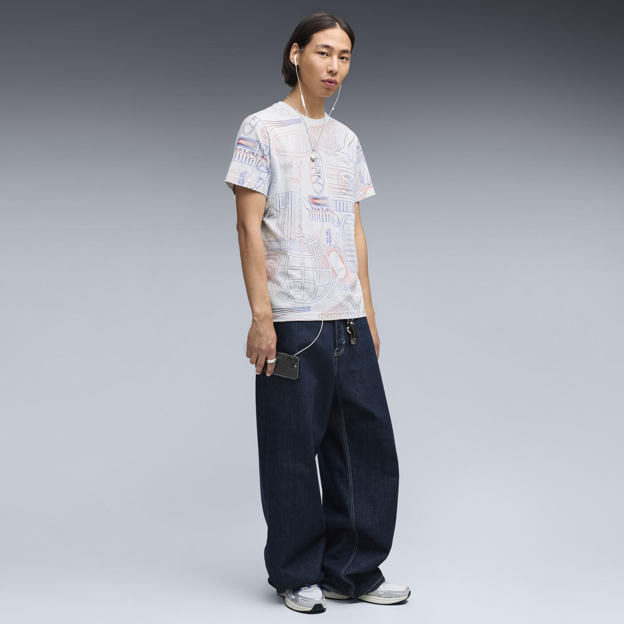 T-shirt Essentials Printed Graphic para homem PUMA 4/5