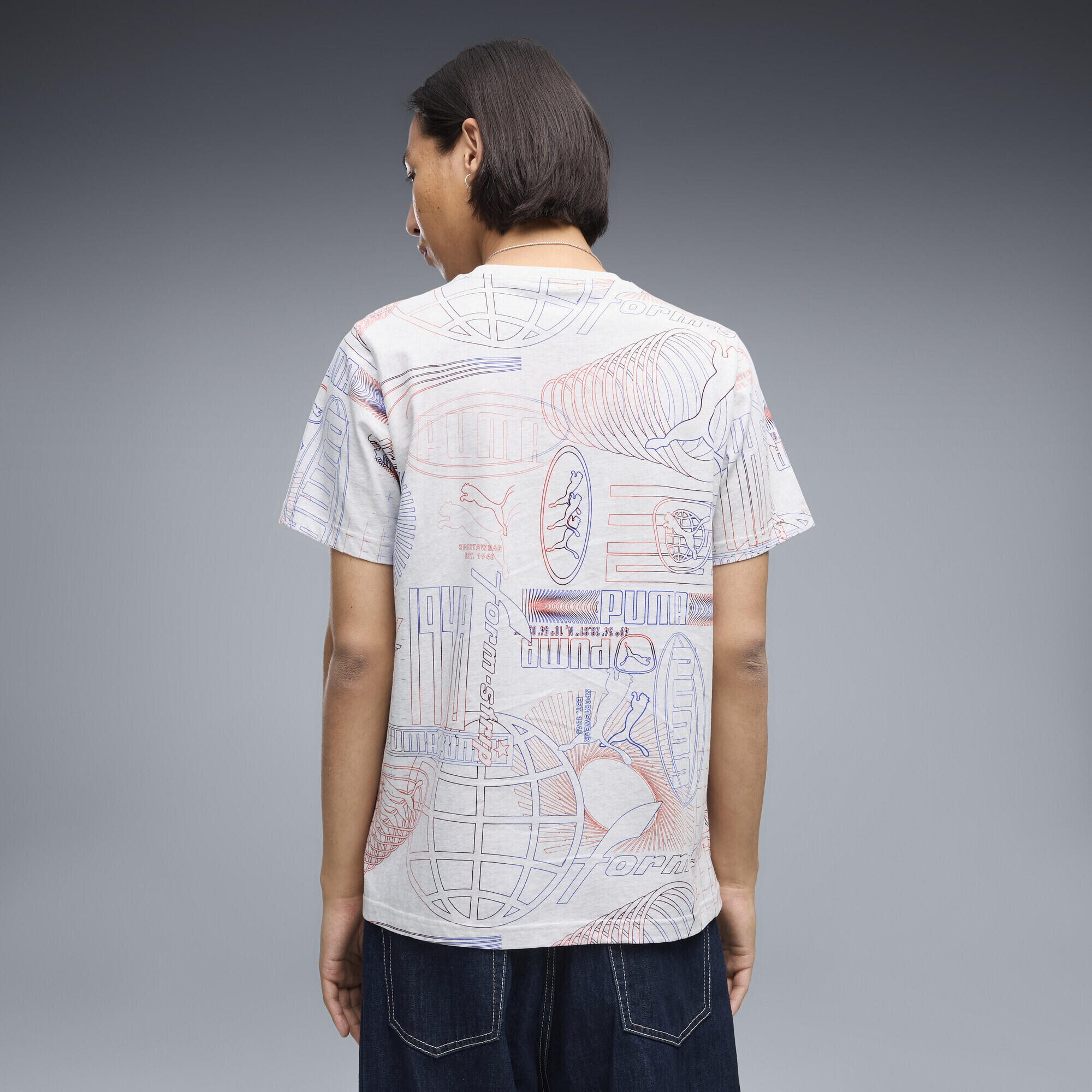 T-shirt Essentials Printed Graphic para homem PUMA 3/5