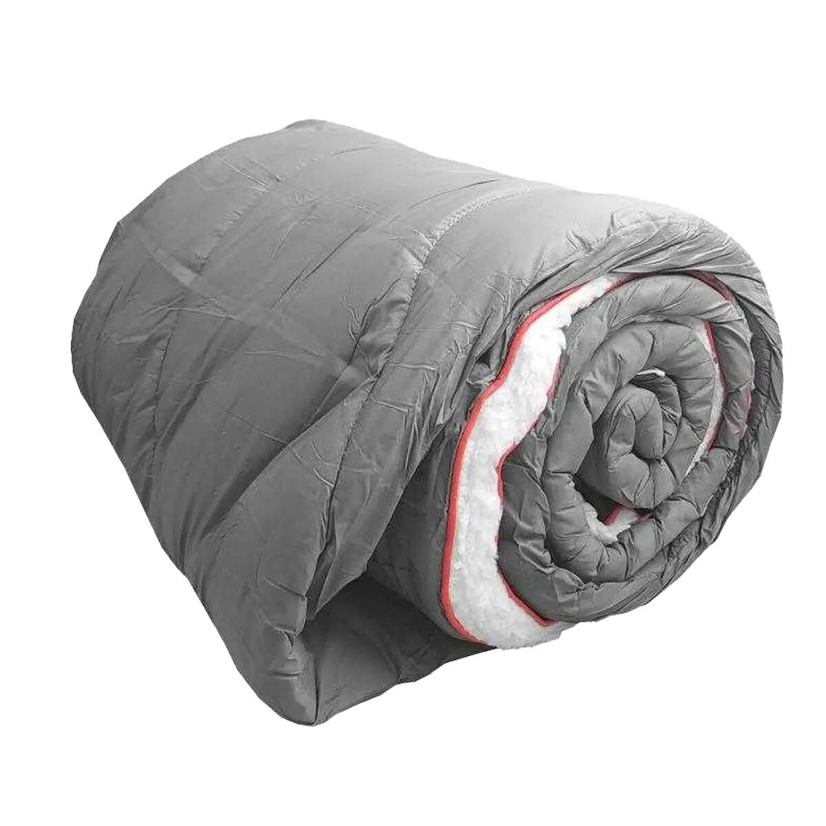 Couverture Camping Motif/style Logo (Gris Clair) 3/4