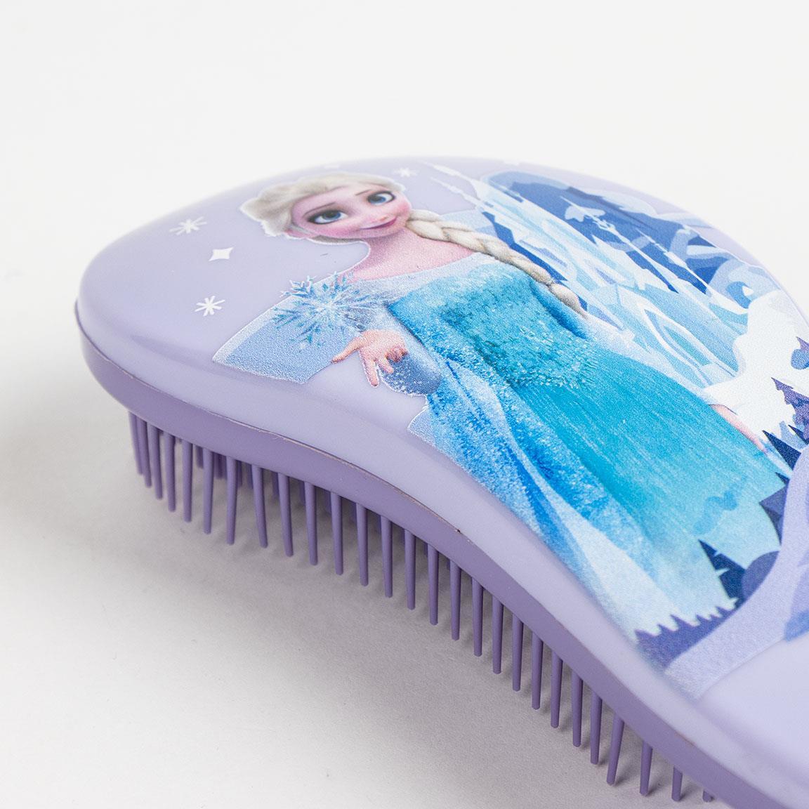 Brosse démêlante pour enfants La Reine des Neiges, en plastique ABS, lilas 2/3