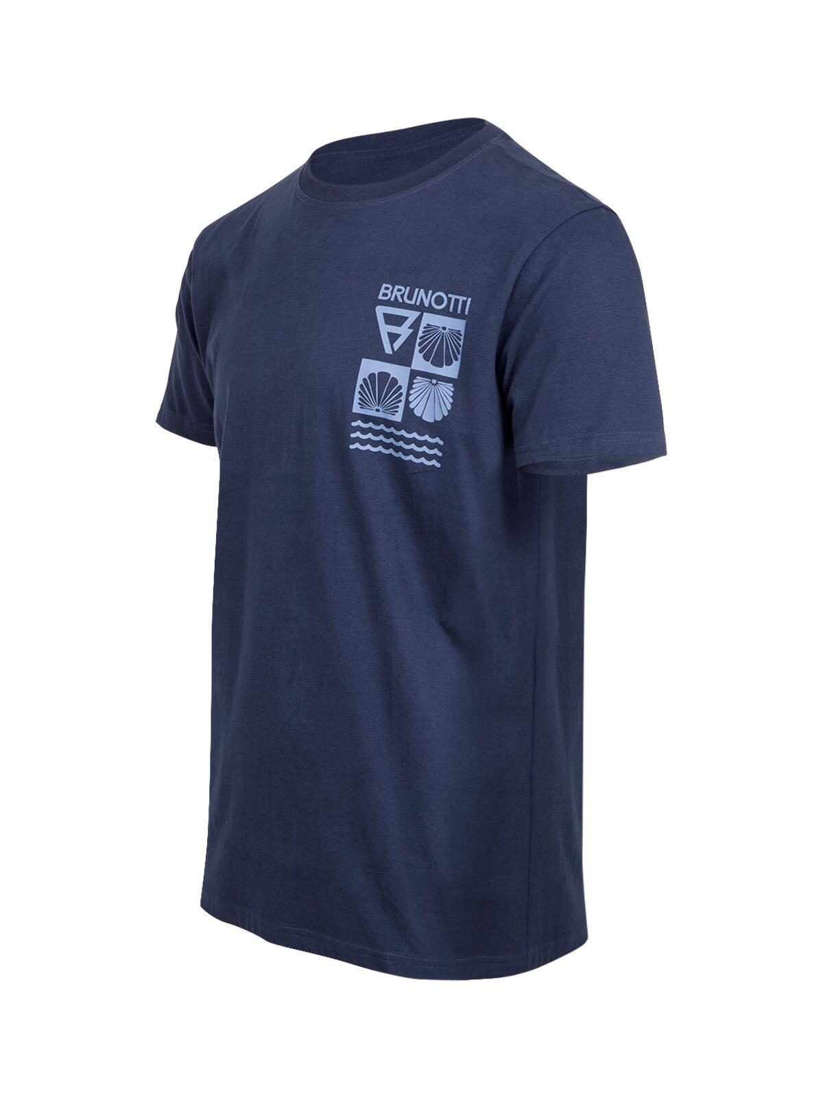 Jelledee Homme T-shirt Mode Coupe régulière Col rond Indigo Blue 3/6
