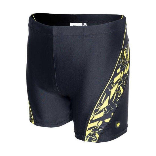 Costume Da Bagno A Pantaloncino Ragazzi Aquawave Fiero Nero Giallo