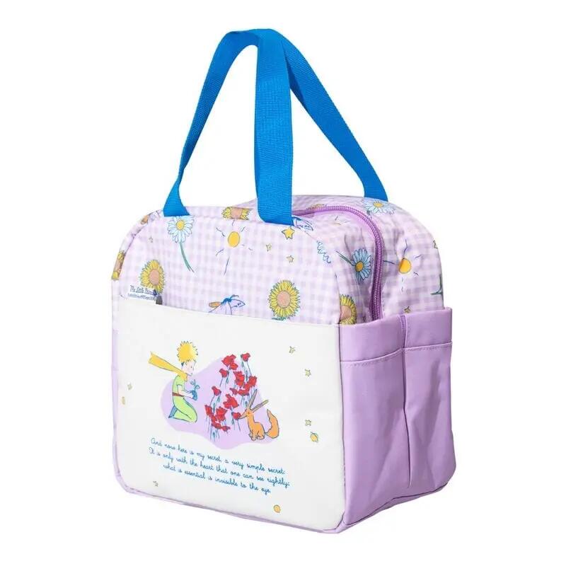 Borsa per il pranzo per bambini "Il Piccolo Principe" con tasca frontale 3/4