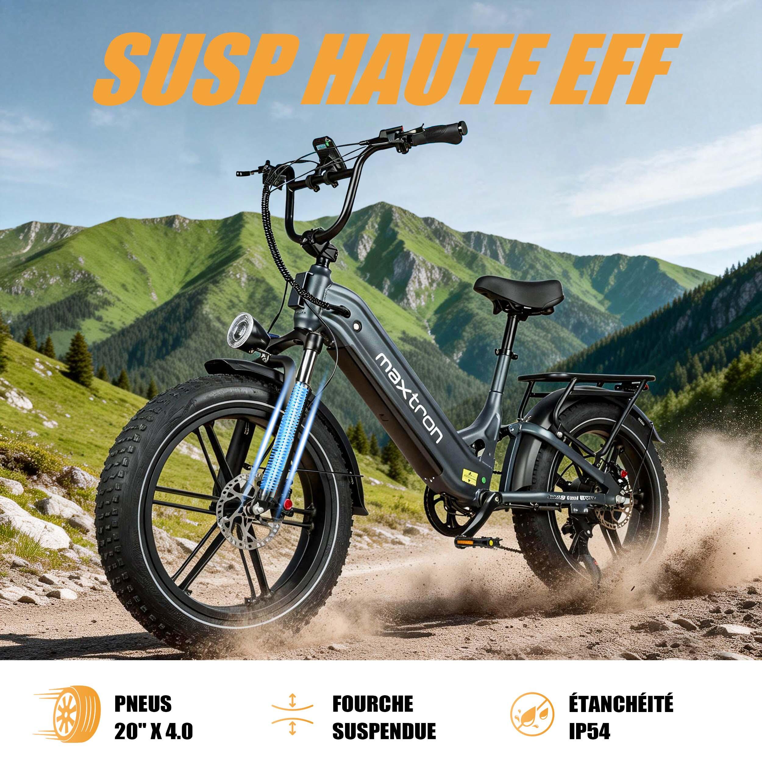 Maxtron Camel elektromos kerékpár felnőtteknek, 48V 18AH, teljes felfüggesztés 6/7