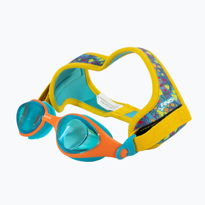 Ochelari inot pentru copii DragonFlys Fish Tint - galben albastru cu lentile al…