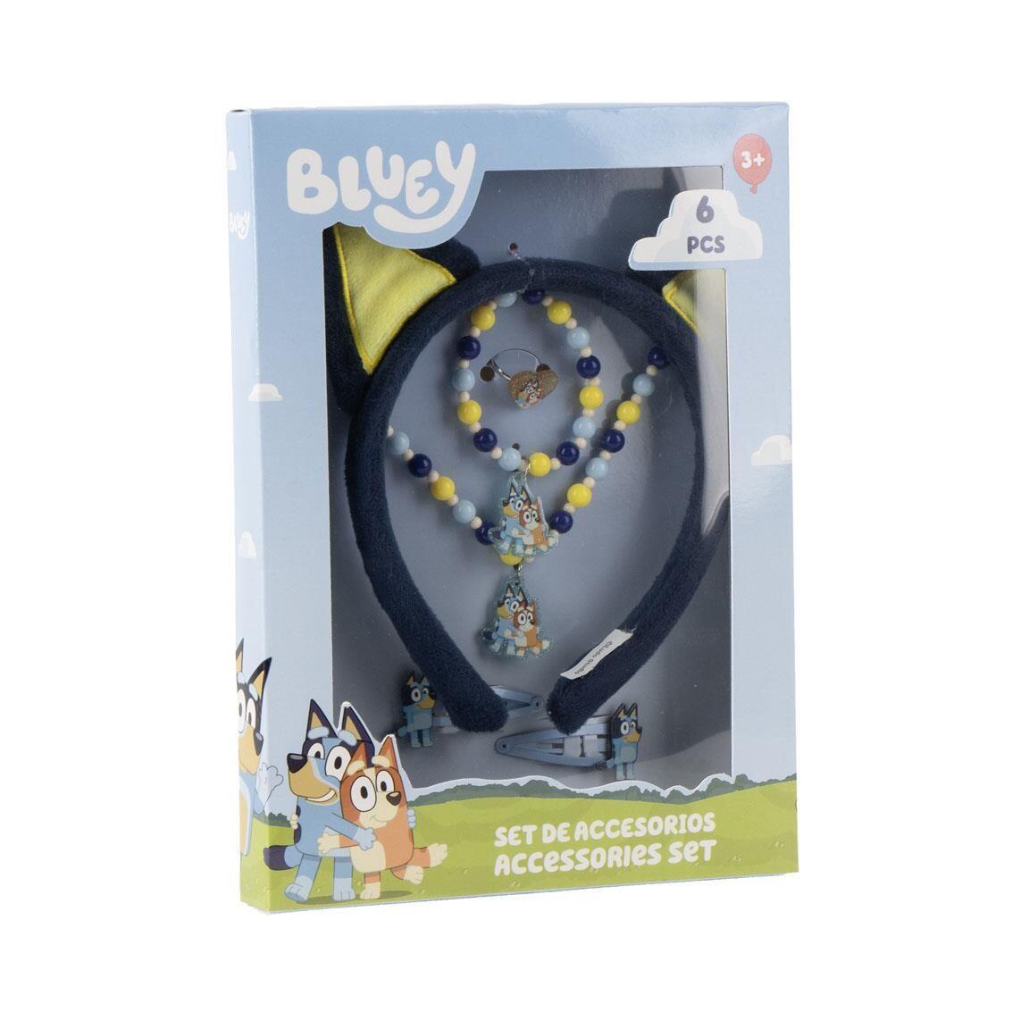 Set de Accesorios para el Pelo Infantil Bluey con Diadema Multicolor 7/7