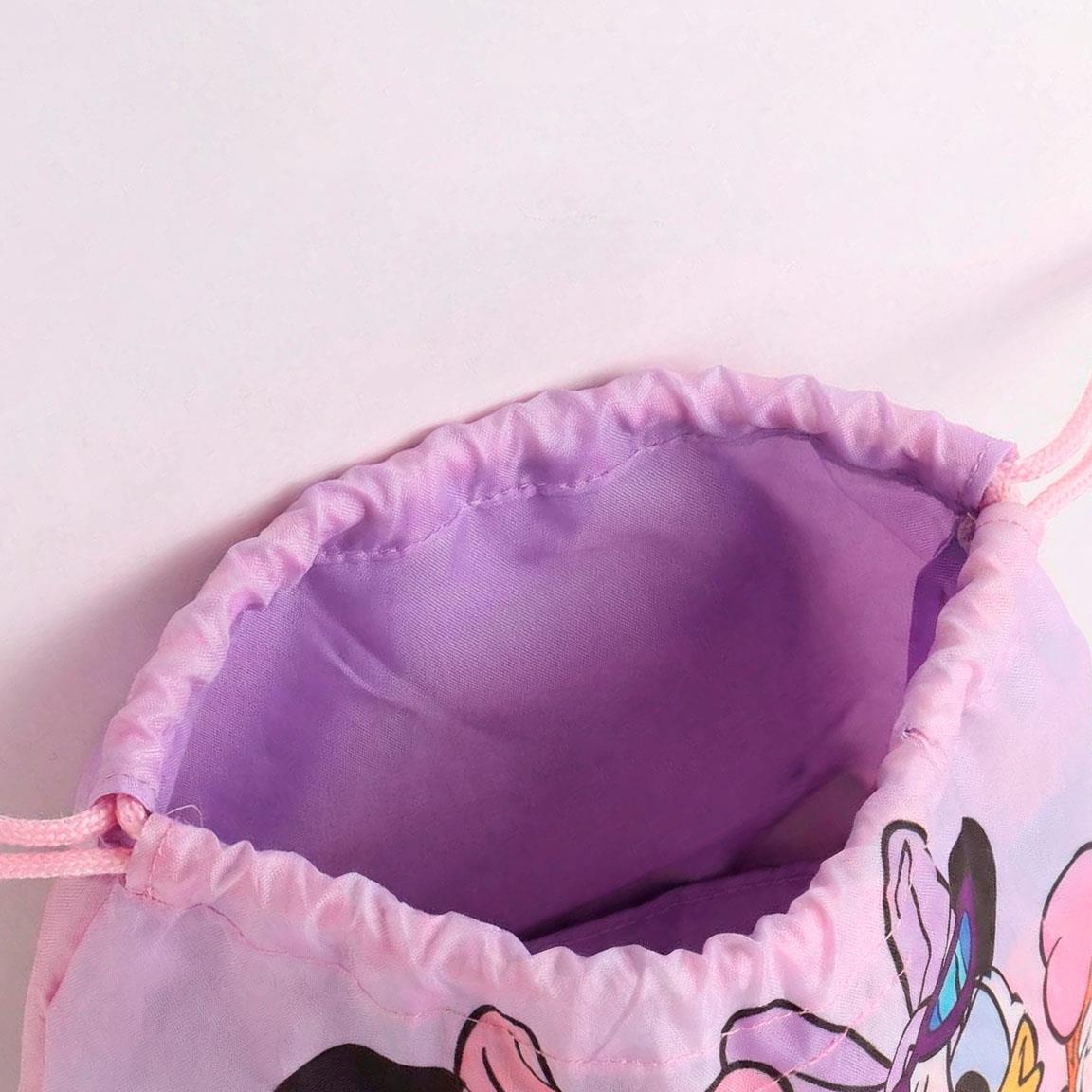 Set de Toalla Infantil Minnie con Saquito de Rejilla y Estampado Rosa 5/6