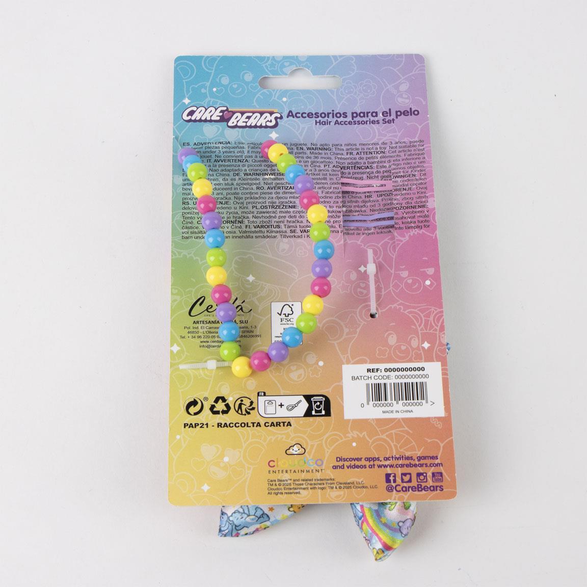 Ensemble d'accessoires pour cheveux pour enfants Care Bears avec chouchou et 3/3