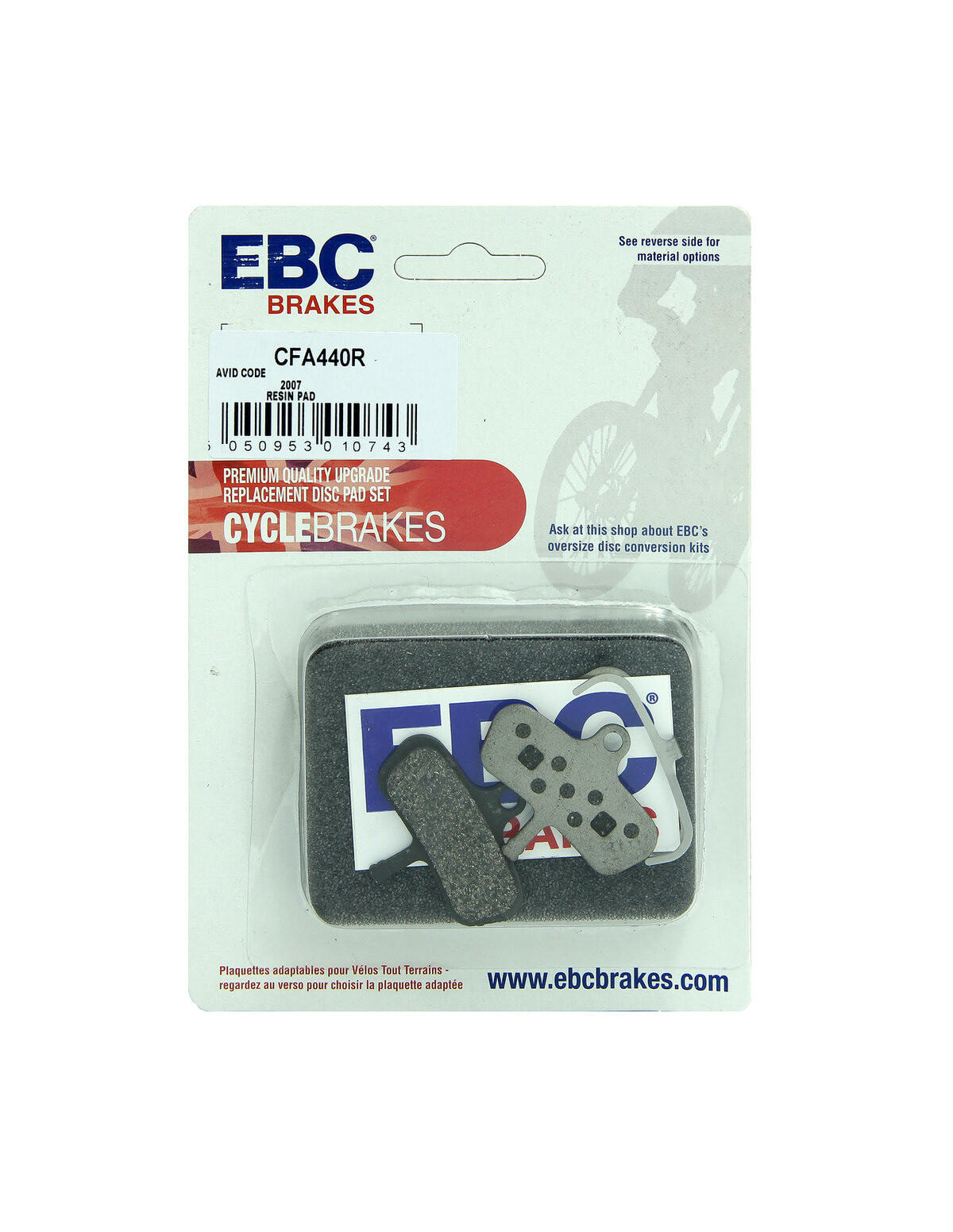 CFA440R - Klocki hamulcowe rowerowe (organiczne wyczynowe) EBC Brakes 2/2