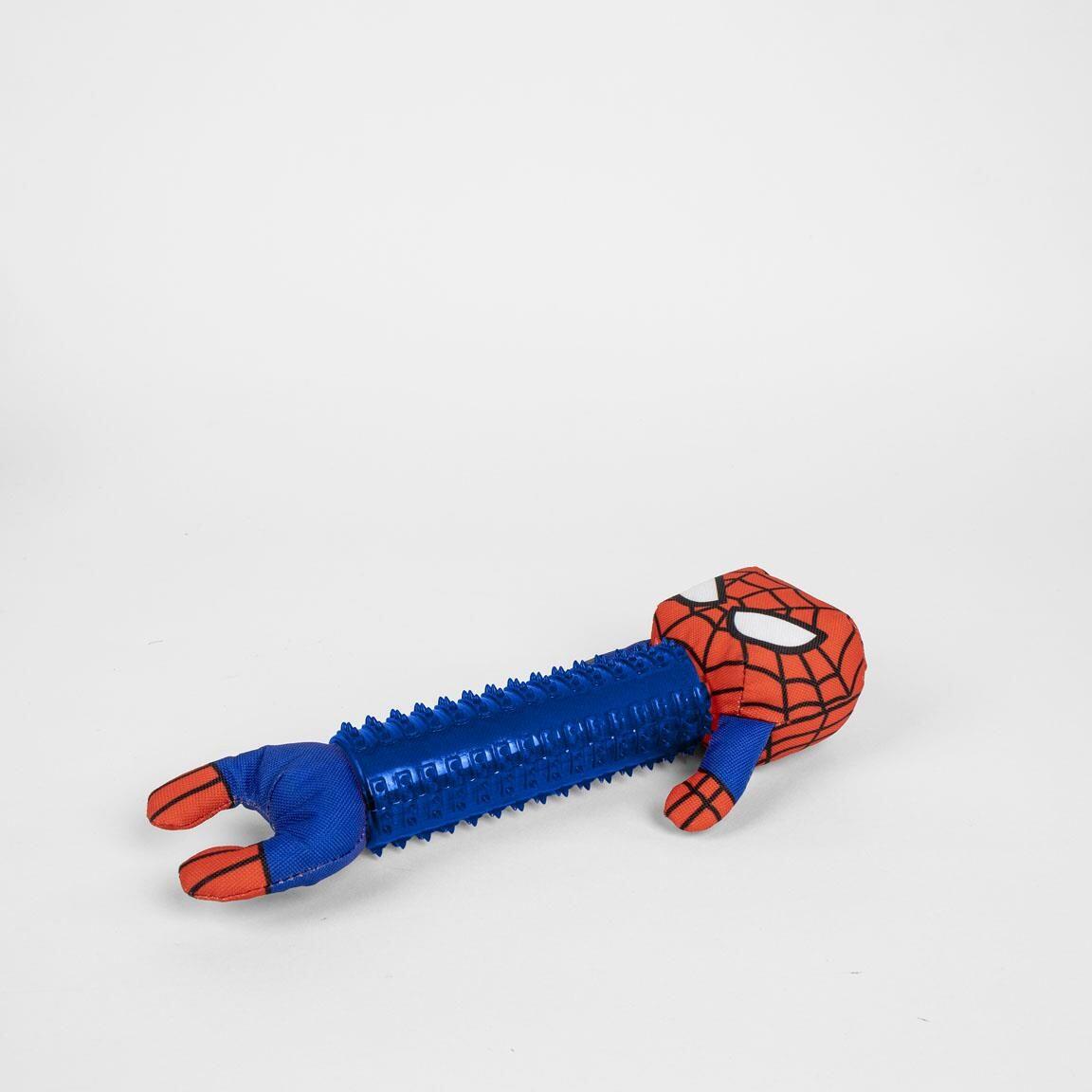 Jouet à mâcher Spiderman pour chien, en TPR texturé, bleu et rouge. 4/6