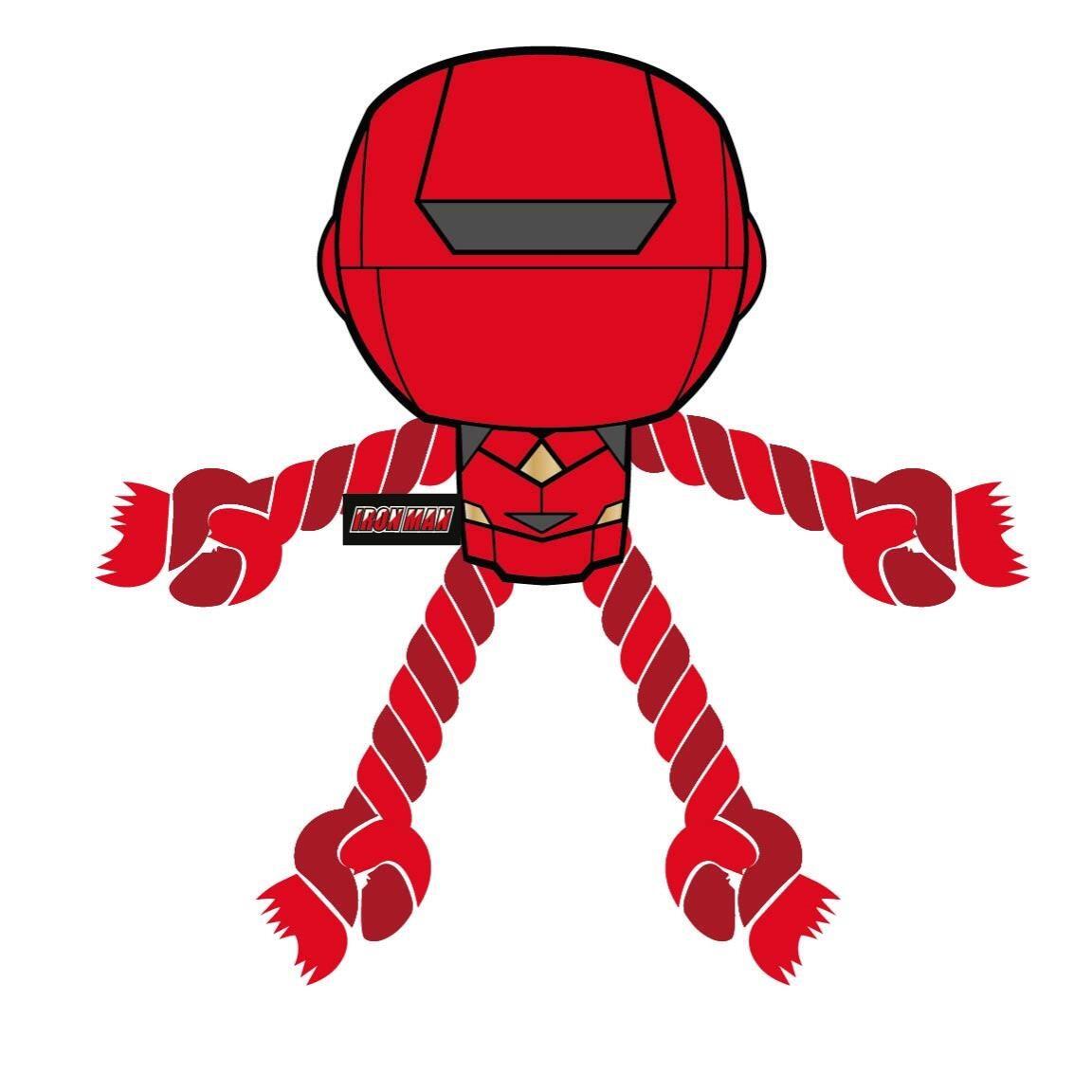 Brinquedo para cães do Homem de Ferro dos Vingadores, corda dental de algodão 3/7