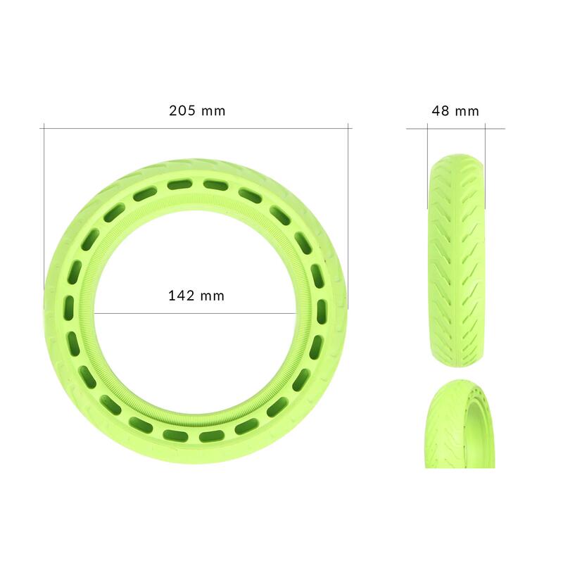 Anvelopă solidă fără cameră 8 1/2x2 trotinetă electrică XIAOMI Motus Verde