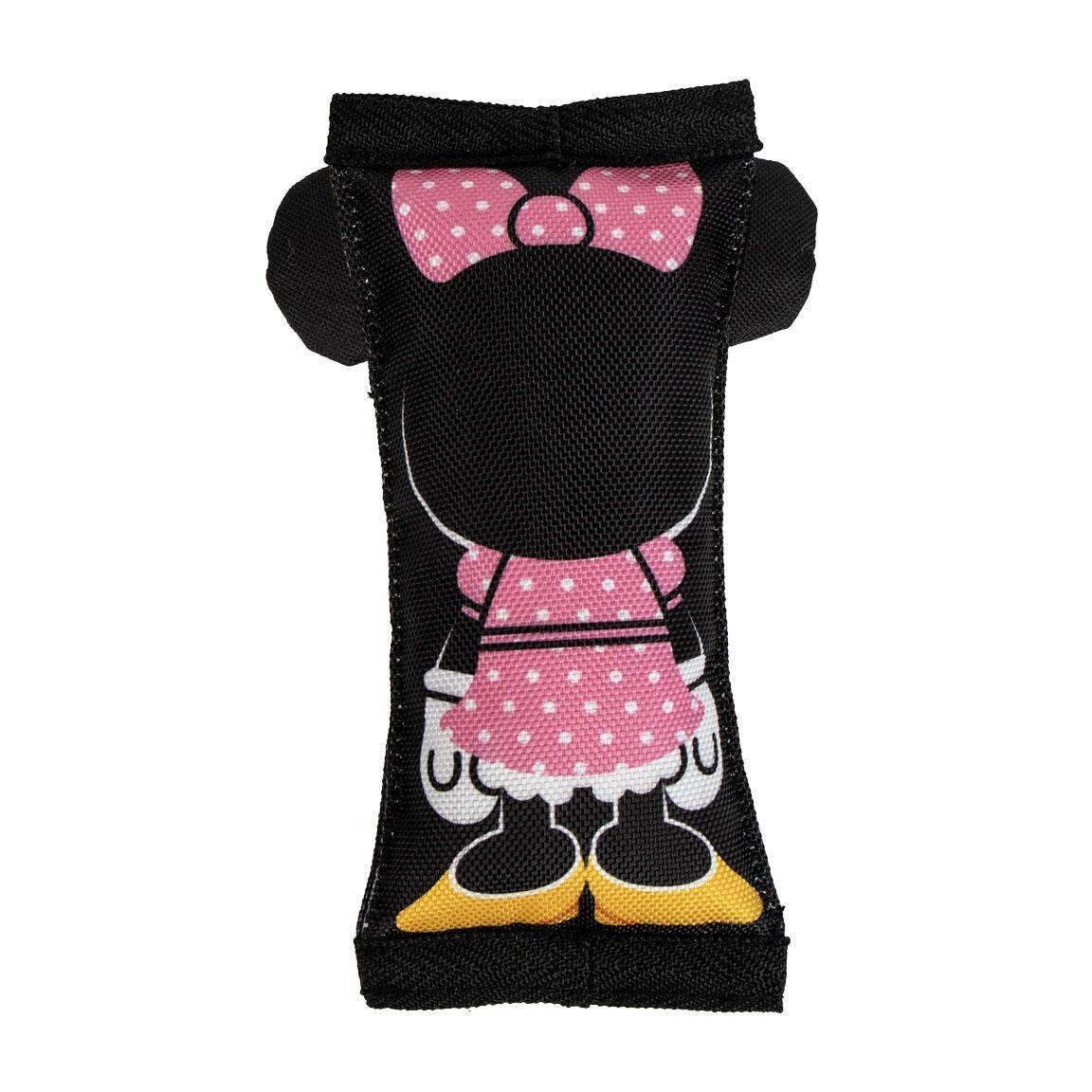 Jouet pour chien Minnie Mouse, peluche résistante avec couineur, rose et noir 2/6