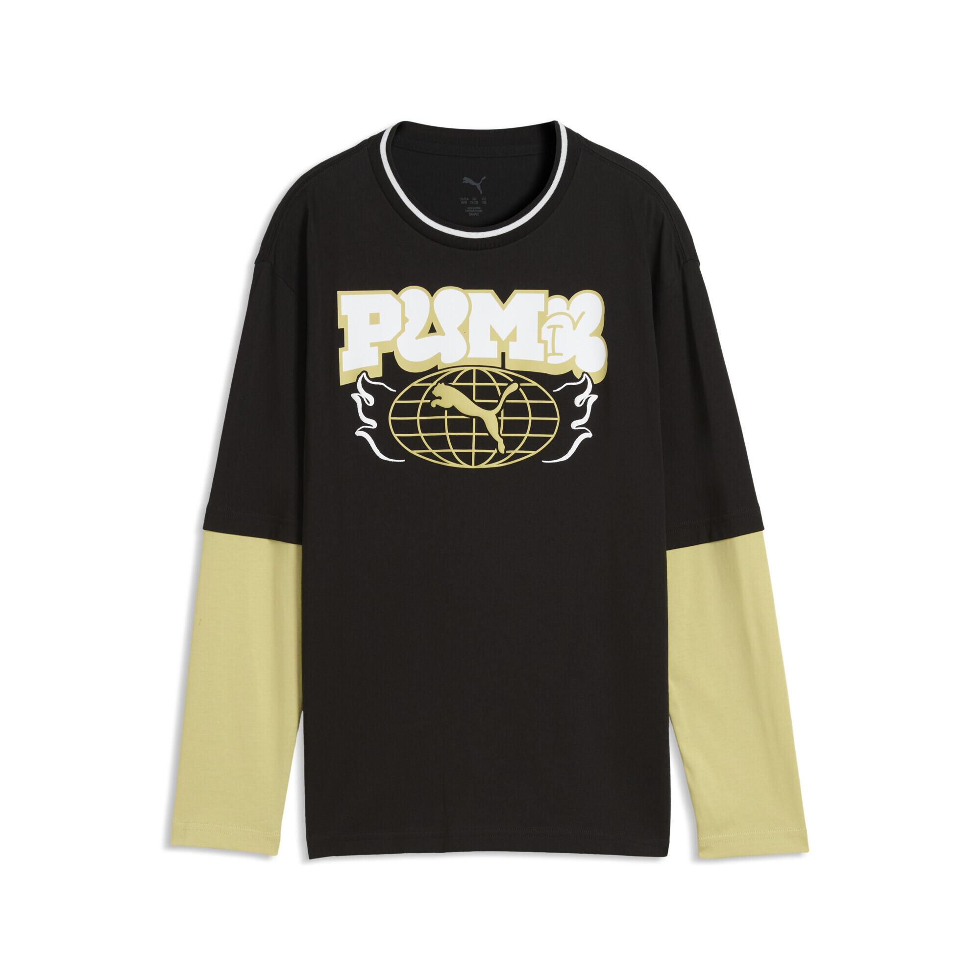 Bluză cu mânecă lungă MID 90s Relaxed Layered pentru băieți PUMA