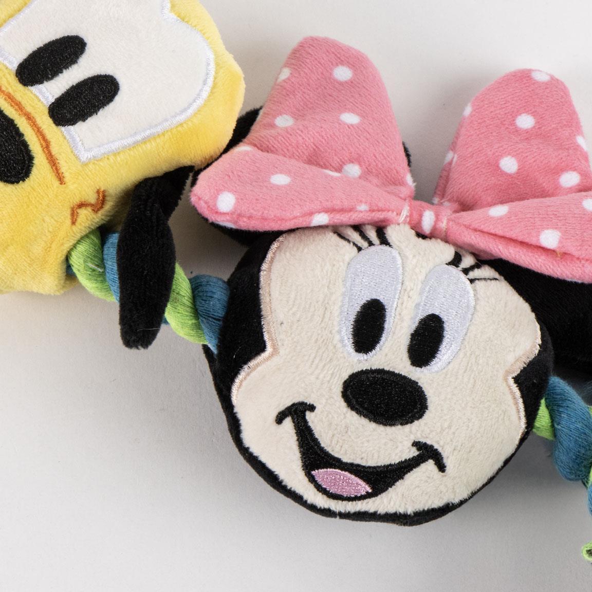 Mickey Mouse Hunde-Zahnspielzeug aus Seil, weicher, mehrfarbiger Stoff 5/7