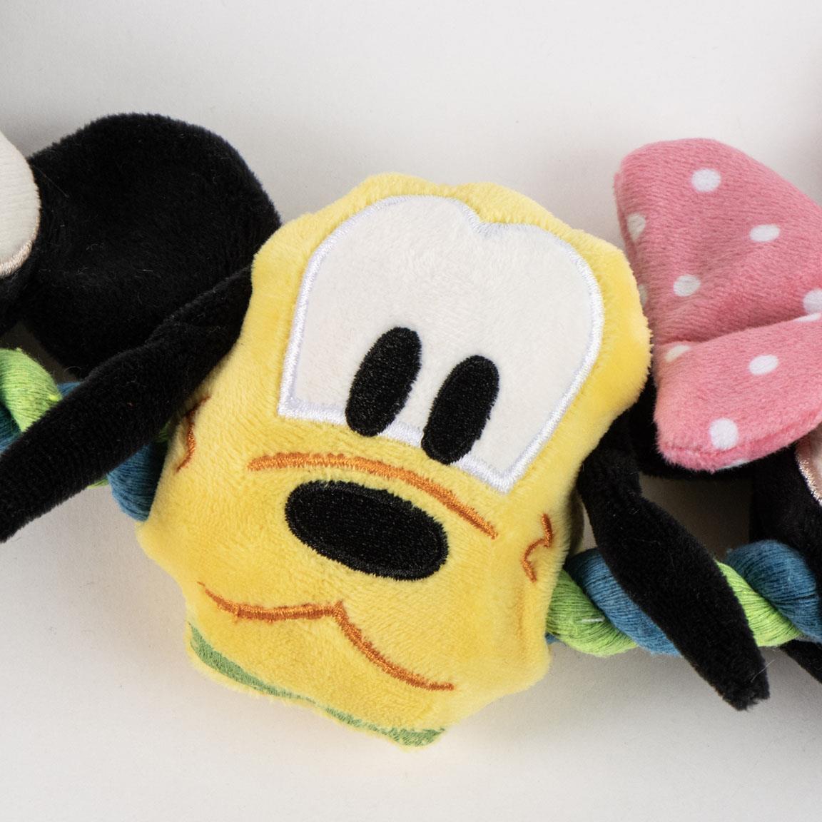 Mickey Mouse Hunde-Zahnspielzeug aus Seil, weicher, mehrfarbiger Stoff 4/7