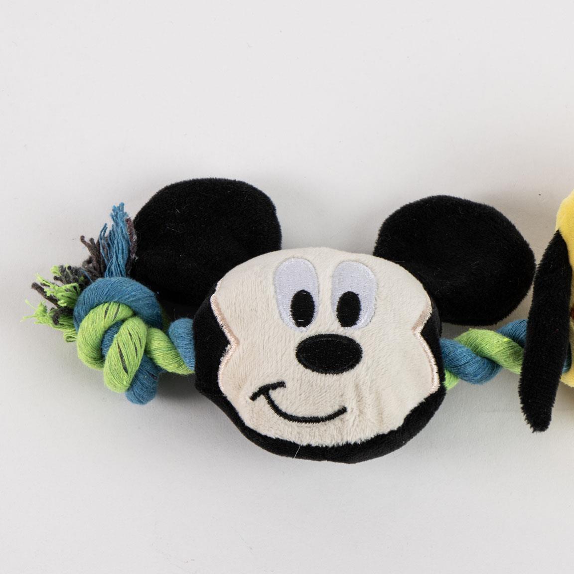 Mickey Mouse Hunde-Zahnspielzeug aus Seil, weicher, mehrfarbiger Stoff 3/7