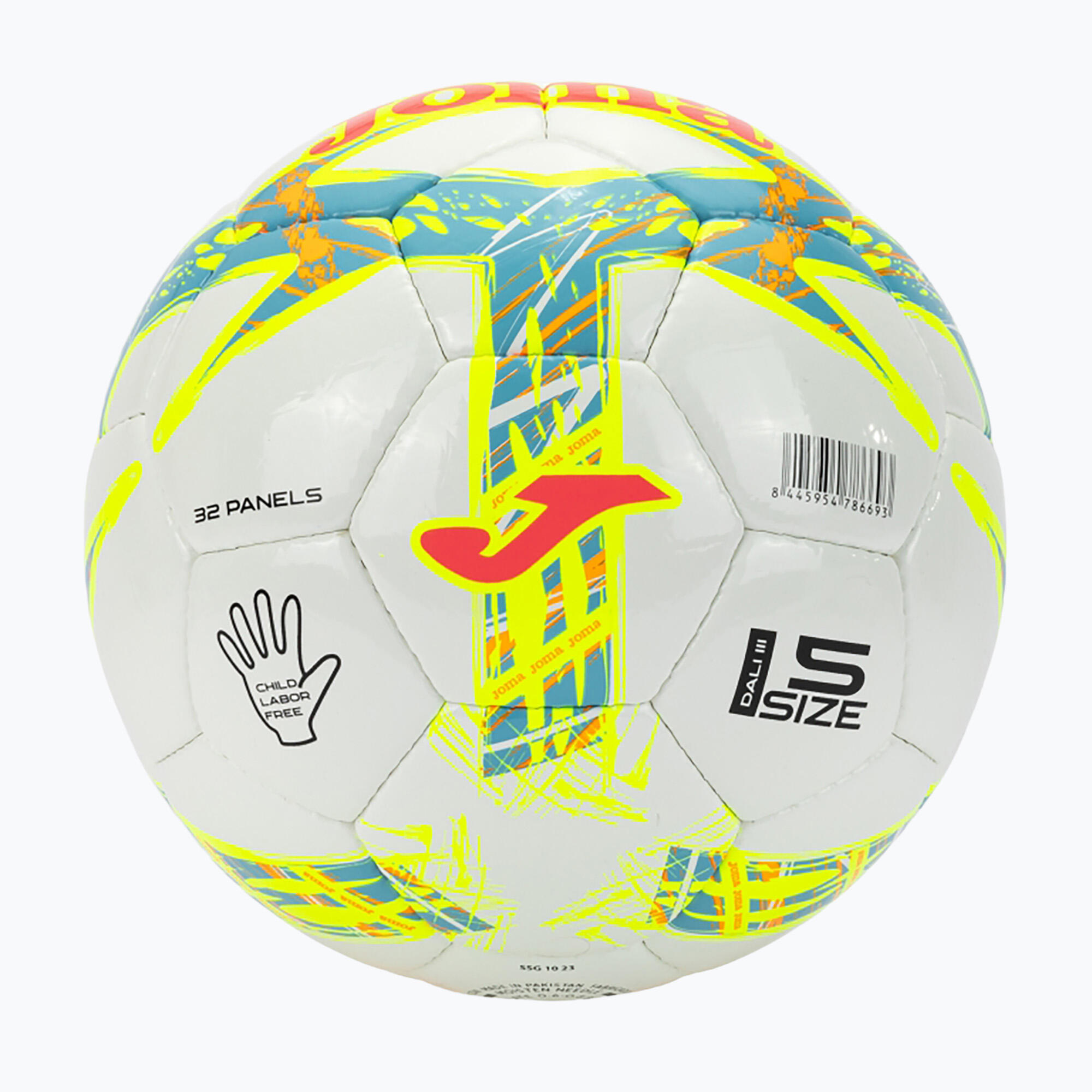 Balón Fútbol Joma Dali III Turquesa y Coral Flúor 401412-047 Unisex 2/3