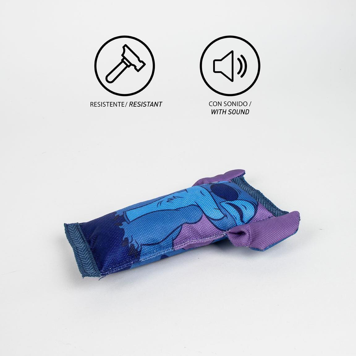 Juguete para Perro Stitch de Poliéster Resistente con Sonido, Azul y Morado 4/6