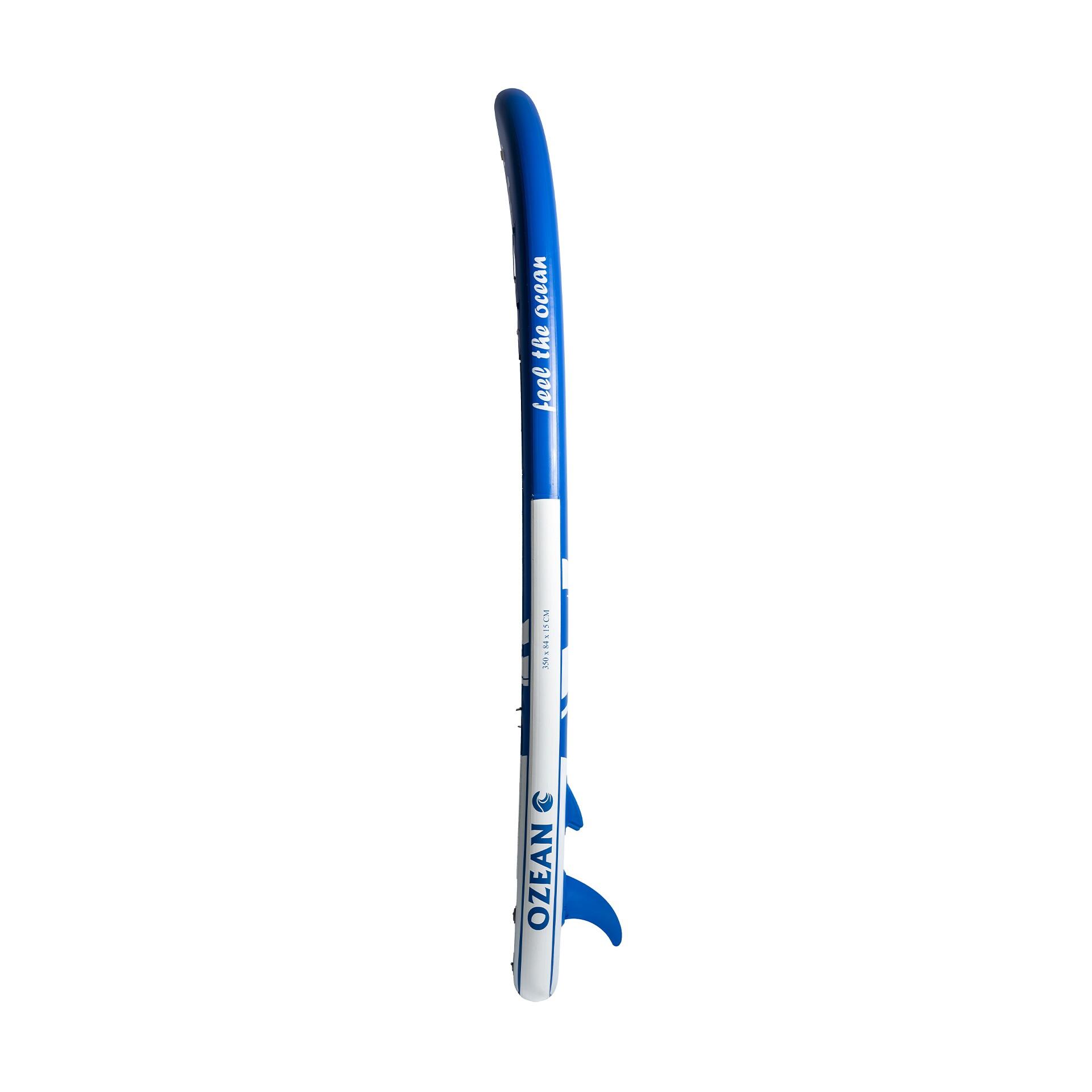 Prancha SUP OZEAN 350 cm insuflável, até 2 pessoas, com 11 acessórios, Azul 4/8