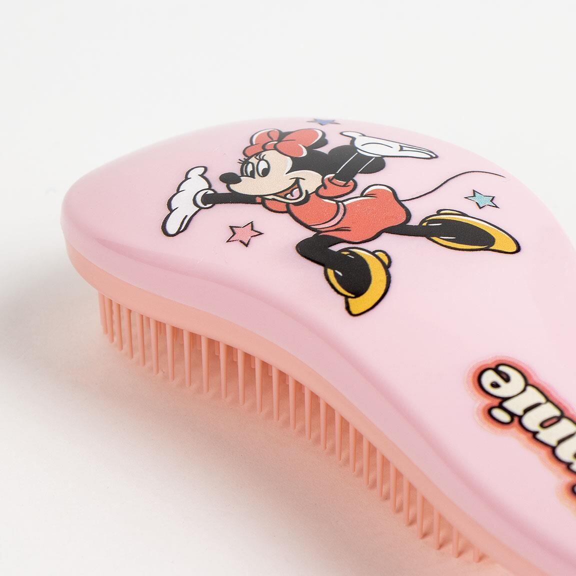 Brosse démêlante Minnie Mouse pour enfants en plastique ABS rose 2/3