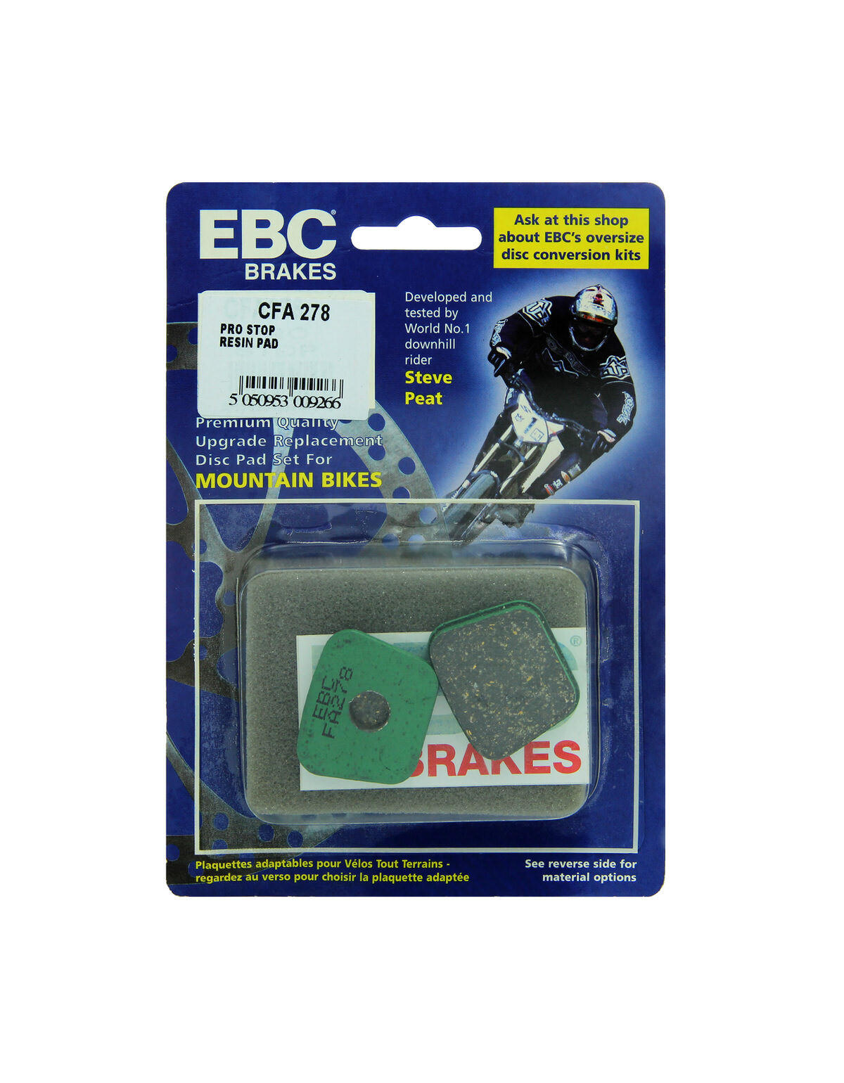 CFA278 - Klocki hamulcowe rowerowe (organiczne) EBC Brakes 2/2