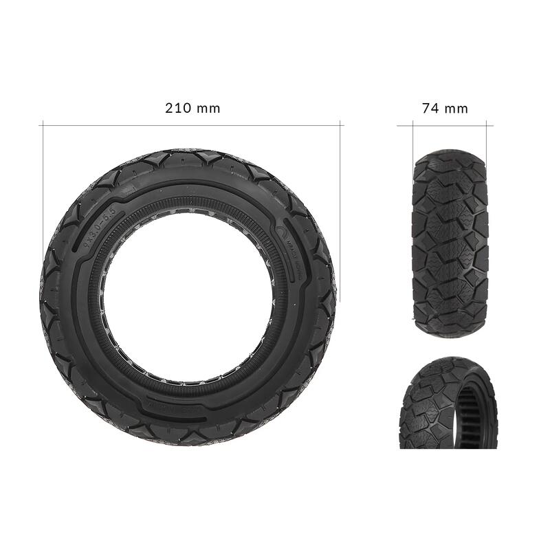 Anvelopă solidă fără cameră KuKirin G2 PRO 2024 off‑road 9x3.0‑5.5 poliuretan