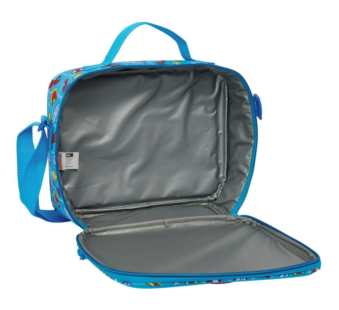 Bolsa Nevera Infantil Spidey 3D con Bandolera Ajustable Azul 4/4