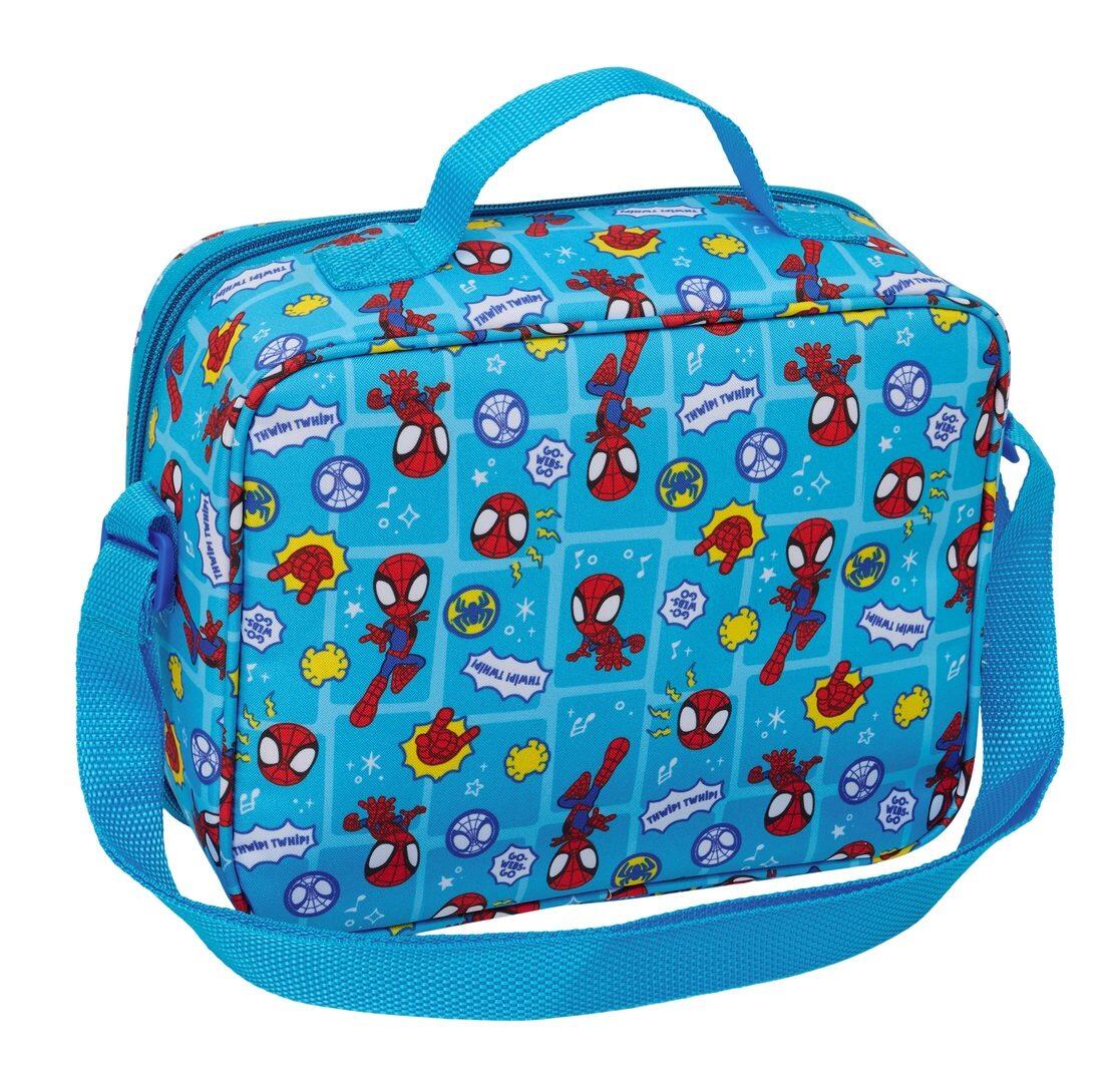 Bolsa Nevera Infantil Spidey 3D con Bandolera Ajustable Azul 2/4